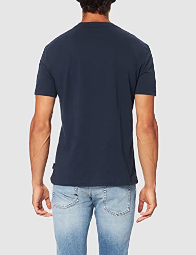 Calvin Klein Chest Box Logo T-Shirt, Camiseta para Hombre, Azul (Calvin Navy), L