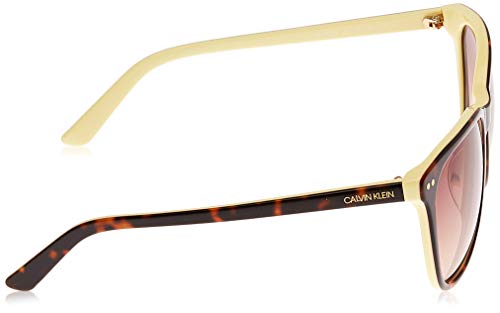 Calvin Klein CK18510S, Acetate-Gafas de Sol Tortoise/Yellow Unisex Adulto, Multicolor, Talla única