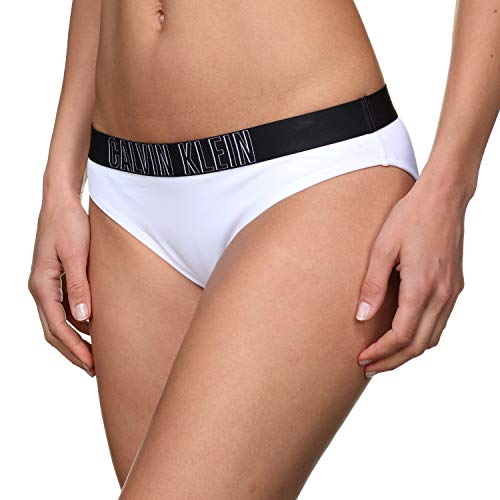 Calvin Klein Classic HR Braguita de Bikini, Blanco (Pvh White 143), 40 (Talla del Fabricante: Large) para Mujer