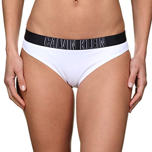 Calvin Klein Classic HR Braguita de Bikini, Blanco (Pvh White 143), 40 (Talla del Fabricante: Large) para Mujer