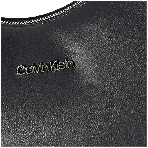 Calvin Klein, HOBO para Mujer, Schwarz, 28 Inches, Extra-Large