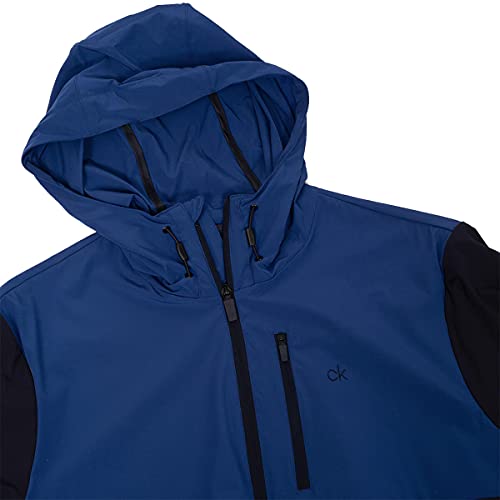 Calvin Klein Hombre Color Block Ultra Lite Chaqueta de Golf - Armada/Royal - XL