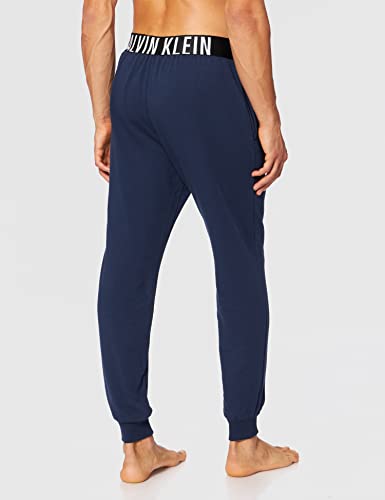 Calvin Klein Jogger Pantalón de Pijama, Blue Shadow W/White, M para Hombre