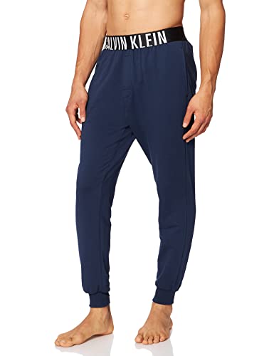 Calvin Klein Jogger Pantalón de Pijama, Blue Shadow W/White, M para Hombre