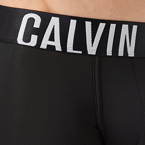 Calvin Klein Low Rise Trunk 2PK Baadores Ajustados para Hombre, Black W. Strawberry Shake/White WB, M