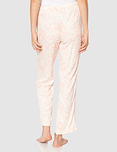 Calvin Klein Pantalón para Dormir Pantaln de Pijama, Wood Splatter_Countryside Pink, M para Mujer