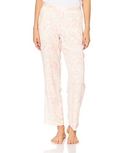 Calvin Klein Pantalón para Dormir Pantaln de Pijama, Wood Splatter_Countryside Pink, M para Mujer