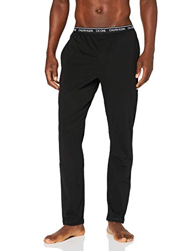 Calvin Klein Sleep Pant Pantalones de Pijama, Black, M para Hombre