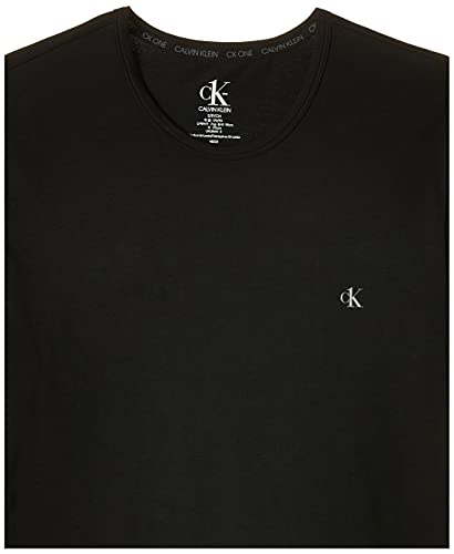 Calvin Klein S/S Crew Neck 2Pk Camiseta de Manga Corta, Black/Grey Heather, L (Pack de 2) para Hombre