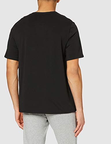 Calvin Klein S/s Crew Neck Top de Pijama, Black, M para Hombre