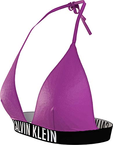 Calvin Klein Triangle-RP Parte Superior de Bikini, Summer Fuchsia, S para Mujer