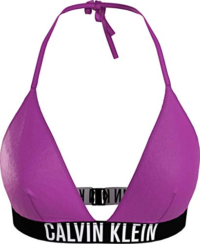 Calvin Klein Triangle-RP Parte Superior de Bikini, Summer Fuchsia, S para Mujer