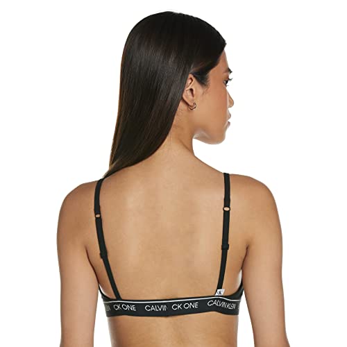 Calvin Klein Unlined Triangle Almohadillas y Rellenos de Sujetador, Black, S para Mujer