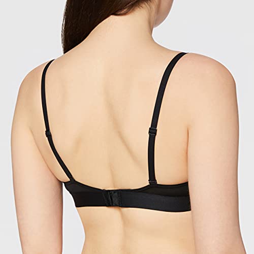 Calvin Klein Unlined Triangle Sujetador de triángulo, Negro (BLACK 001), 90 (Talla del fabricante: Medium) para Mujer