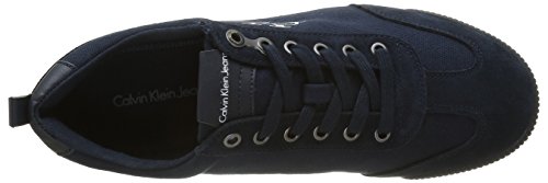 Calvin Klein Wyatt Canvas/Suede, Zapatillas Hombre, Azul (Navy), 43 EU