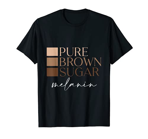 Camiseta de regalo de melanina de azúcar morena 100% pura Camiseta