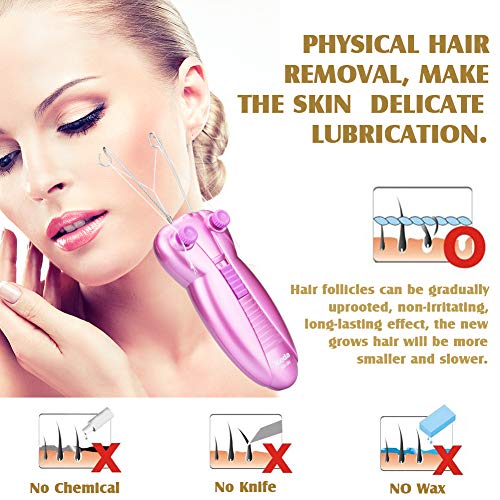 CAPMESSO Depiladoras Eléctrica Mujer Facial Depiladora Recortador Femenina Para Los Labios De La Cara Chin Cheeks Arm