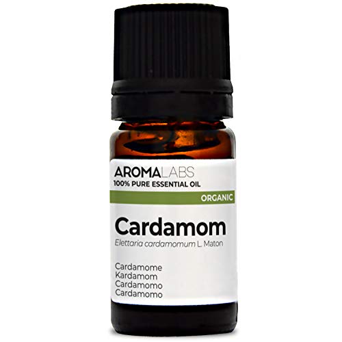 Cardamomo BIO - 5ml - Aceite esencial 100% natural y BIO - calidad verificada por cromatografía - Aroma Labs