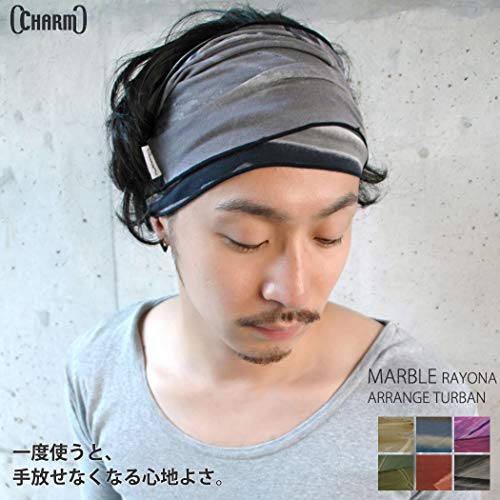 Casualbox Hombre Elástico Venda Mano Teñido Japonés Bandana Azul