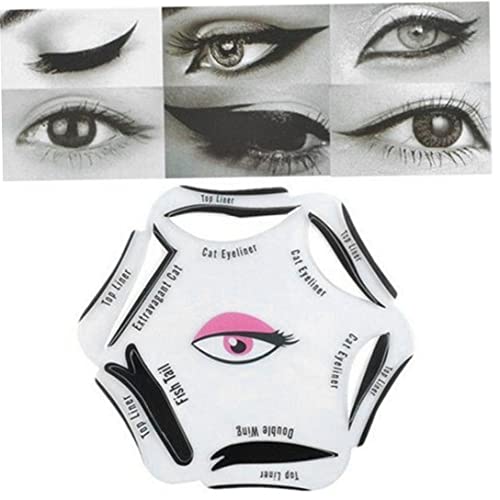 Cat Eyeliner Stencil Kit, Eyeliner, Eyeliner Stencil Pegatinas para el Ojo Ahumado Wingtip Look, Kit de Estilo delineador de Ojos, Maquillaje para los Ojos para Principiantes