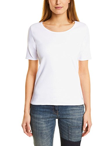 Cecil 311780 Lena Camiseta, Blanco (White 10000), S para Mujer