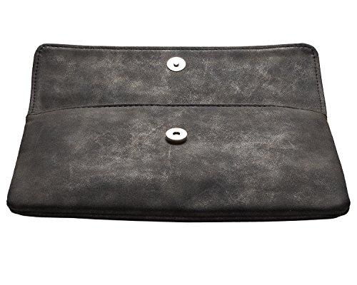 cecilia&bens Elegante bolso de mano para mujer | Bolso de noche | Neceser de maquillaje pequeño bolso 100% vegano Negro Talla única