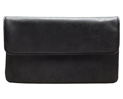 cecilia&bens Elegante bolso de mano para mujer | Bolso de noche | Neceser de maquillaje pequeño bolso 100% vegano Negro Talla única