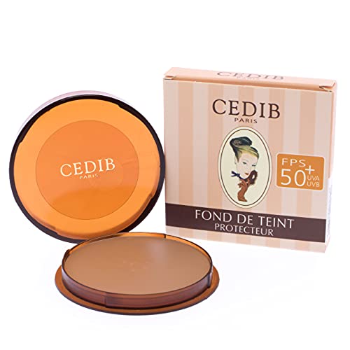 Cedib Paris Maquillaje Crema Protector Fps 50+, Fond De Teint Protecteur, Velours 15 g