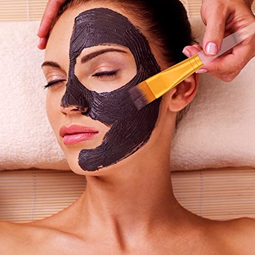 Cepillo de Máscara Facial Pinceles de Máscara Facial Brochas Facial para la Cara Aplicador con Mango de Plástico Transparente para Aplicación de Máscara de Ojos Máscara Facial 20 Piezas