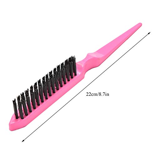 Cepillos para el Pelo de Cerdas de Jabali Peine Cepillo de 3 Filas Cepillo Antiestático Profesional del Pelo para Mujeres, Hombres y Niños, No Más nudos, Adecuado para Cabello Largo y Corto (12 cm)