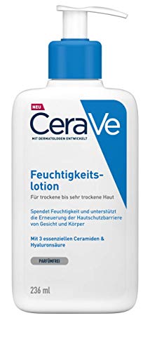 CeraVe Loción Hidratante | 236ml / 8oz | Hidratante diario para rostro y cuerpo para pieles secas a muy secas