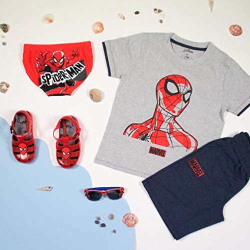 CERDÁ LIFE'S LITTLE MOMENTS Niños Gafas de Sol 3D de Spiderman Licencia Oficial Marvel, Rojo, Talla única-Especialmente diseñadas para una adaptación Perfecta