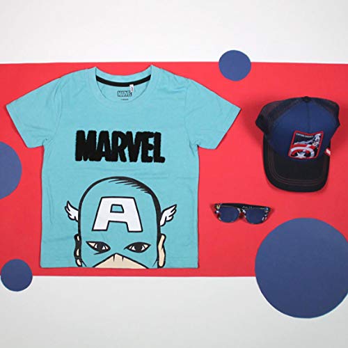 CERDÁ LIFE'S LITTLE MOMENTS Niños Gafas de Son Iron Man y Capitán América Licencia Oficial Marvel, Azul, Talla única-Especialmente diseñadas para una adaptación Perfecta