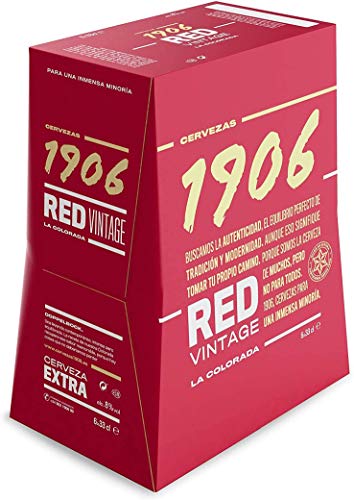 Cerveza 1906 Red Vintage Cerveza - Pack de 24 botellas x 330 ml - Total: 7.92 L