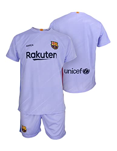 Champion's City Personaliza tu Camiseta - Réplica Oficial FC Barcelona - Pack Camiseta y pantalón 2ª equipación 21/22 - Júnior (12 Años)