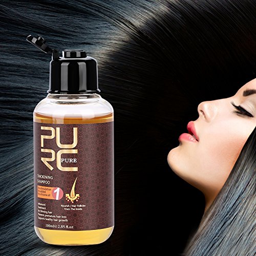 Champú para el crecimiento del cabello, 100 ml Champú para el cabello profesional Acondicionador para el cabello Potente acelerador para la pérdida del cabello, Regeneración capilar irritante