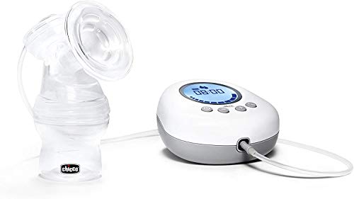 Chicco Naturally Me Sacaleches Eléctrico con Modo de Estimulación y Extracción, 10 Niveles de Intensidad – Extractor de Leche Cómodo, Rápido y Ergonómico con Biberón 150ml de Tetina Inclinada