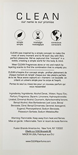 Clean, Agua de perfume para mujeres - 100 gr.