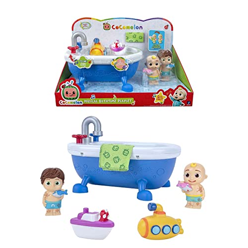 Cocomelon: Bañera Musical CoComelon Multicolor con Figuras de JJ & Tom Tom (Bandai WT80123)