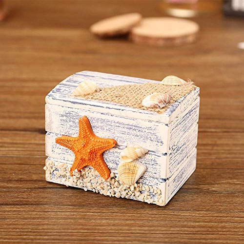 Cofre Del Tesoro De Madera Estilo Mediterráneo Joyas Caja De Dulces Caja De Almacenamiento Portátil Para Bodas, Favor De La Fiesta, Dulces, Dulces Mini Regalos, Juego De Costura, Organizador De Cosmét