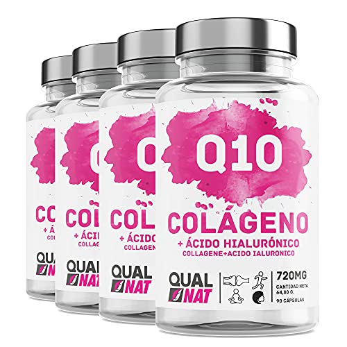 Colágeno | Q10 | Ácido Hialurónico | Vitamina C | Reafirma tu Piel - PACK 4-360 capsulas