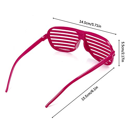 Comius Gafas de Fiesta, 12 Pares Multicolor Gafas de Sol para Fiestas de Juguete Gafas de Sol Disfraz Gafas de Persiana para Fiesta Disfraces