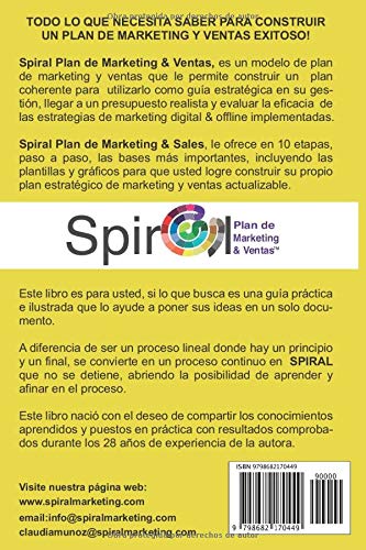 Construya su Spiral Plan de Marketing y Ventas en 10 etapas, paso a paso: Incluye Plantillas y Estrategias de Marketing Digital y Offline