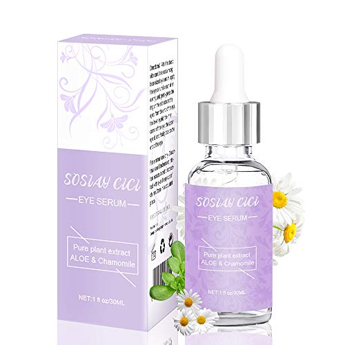 Contorno de Ojos Serum, Suero Antiarrugas, Reduce Arrugas, Líneas Finas y Círculos Oscuros, Cafeína Suero Antiedad para Los Ojos 30ml