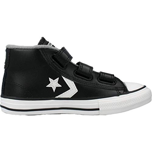 Converse Lifestyle Star Player 3V Mid, Zapatillas Altas Unisex Niños, Negro (Black/Mason/Vintage White 001), 30 EU