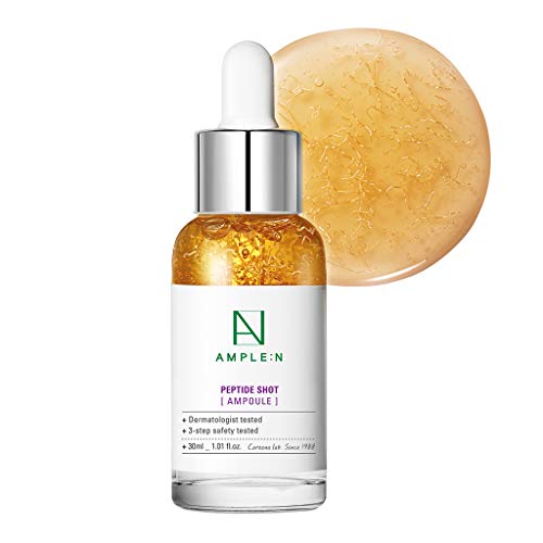 Coreana AMPLE:N Ampolla de inyección de péptidos 1.01fl. onz.(30 ml)-Suero reafirmante facial antiarrugas y antienvejecimiento definitivo, potenciador de tri-péptidos, cuidado de la piel rejuvenecedor