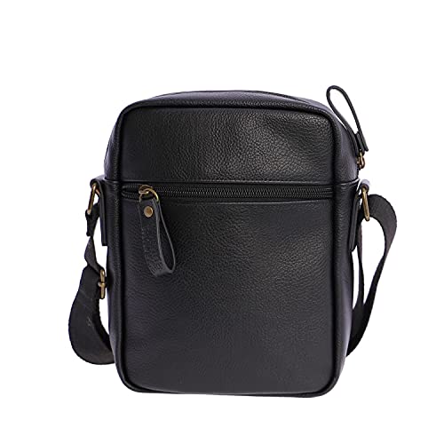 Coronel Tapiocca Mano para Hombre, Bolso Bandolera, Negro, Normal