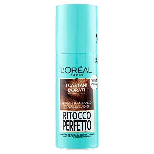 Corrector para las raíces del cabello en aerosol, corrector mágico, color castaño dorado claro, 75 ml