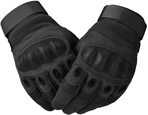 COTOP Guantes de Moto, Guantes de Pantalla táctil de Nudillos Duros Guantes de Motocicleta ATV Riding Full Finger Motocicleta Bicicleta Bicicleta Ciclismo Guantes Deportivos para Hombres