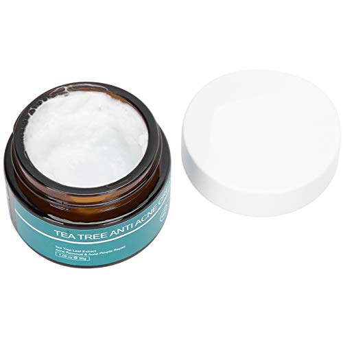 Crema anti-acné con extracto de árbol de té, tratamiento hidratante de cicatrices de acné, crema reparadora hidratante refrescante antiinflamatoria 30g